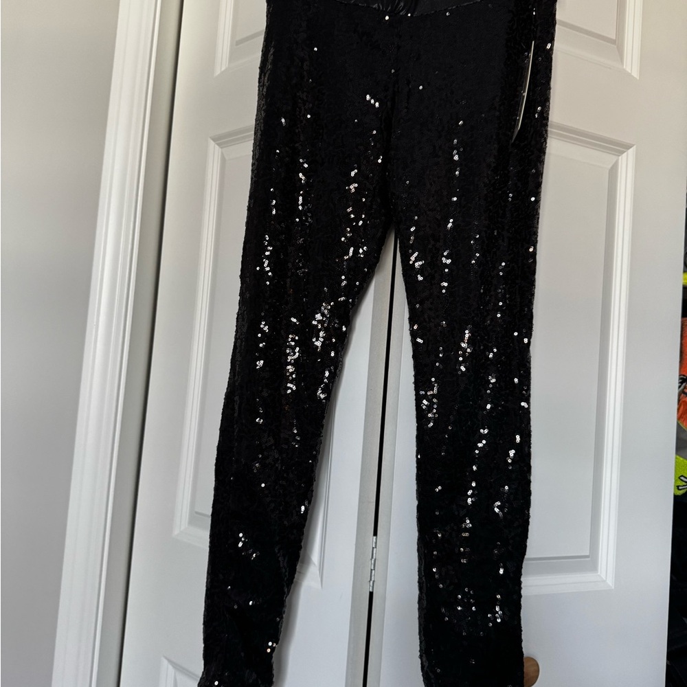 Tipsy Elves Black Sequin Leggings